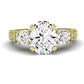 Angelonia Oval Diamond Engagement Ring (Lab Grown Igi Cert) yellowgold