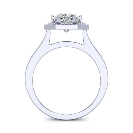 Anise Cushion Diamond Engagement Ring (Lab Grown Igi Cert) whitegold