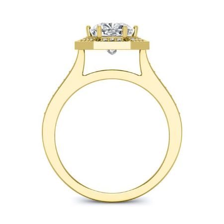 Anise Cushion Diamond Engagement Ring (Lab Grown Igi Cert) yellowgold