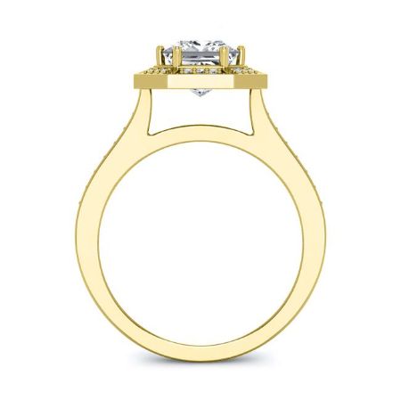 Anise Diamond Matching Band Only (engagement Ring Not Included) For Ring With Princess Center yellowgold