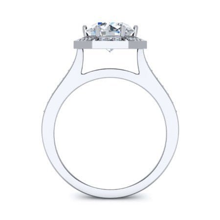 Anise Round Diamond Bridal Set (Lab Grown Igi Cert) whitegold