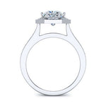 Anise Diamond Matching Band Only (engagement Ring Not Included) For Ring With Cushion Center whitegold