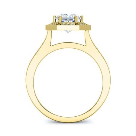 Anise Diamond Matching Band Only (engagement Ring Not Included) For Ring With Princess Center yellowgold