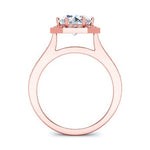 Anise Diamond Matching Band Only (engagement Ring Not Included) For Ring With Round Center rosegold