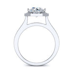 Anise Diamond Matching Band Only (engagement Ring Not Included) For Ring With Round Center whitegold