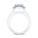 Anise Moissanite Matching Band Only (engagement Ring Not Included) For Ring With Princess Center whitegold