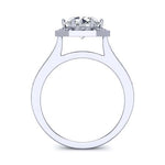 Anise Moissanite Matching Band Only (engagement Ring Not Included) For Ring With Round Center whitegold