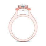 Anise Princess Diamond Engagement Ring (Lab Grown Igi Cert) rosegold