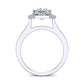 Anise Princess Diamond Engagement Ring (Lab Grown Igi Cert) whitegold