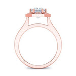 Anise Princess Moissanite Bridal Set rosegold