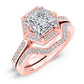 Anise Princess Moissanite Bridal Set rosegold