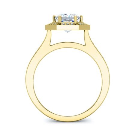 Anise Princess Moissanite Bridal Set yellowgold