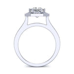 Anise Princess Moissanite Bridal Set whitegold