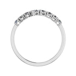 Anthea Split Bar Trendy Diamond Wedding Ring whitegold