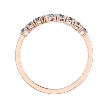 Anthea Split Bar Trendy Diamond Wedding Ring rosegold
