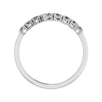 Anthea Split Bar Trendy Diamond Wedding Ring whitegold
