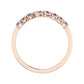 Anthea Split Bar Trendy Diamond Wedding Ring rosegold