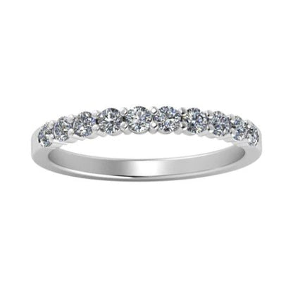 Arava Trendy Moissanite Wedding Ring whitegold