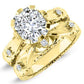 Arbor Diamond Matching Band Only (engagement Ring Not Included) For Ring With Cushion Center yellowgold