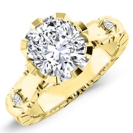 Arbor Diamond Matching Band Only (engagement Ring Not Included) For Ring With Cushion Center yellowgold