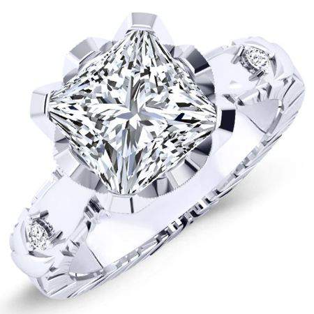 4.00 ct - Arbor - Princess Lab Diamond Engagement Ring (IGI Certified)