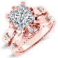 Arbor Princess Moissanite Bridal Set rosegold