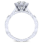 Arbor Princess Moissanite Engagement Ring whitegold