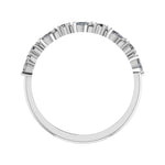 Ardith Trendy Diamond Wedding Ring whitegold