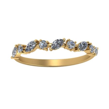 Ardith Trendy Diamond Wedding Ring yellowgold