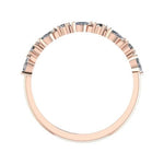 Ardith Trendy Diamond Wedding Ring rosegold
