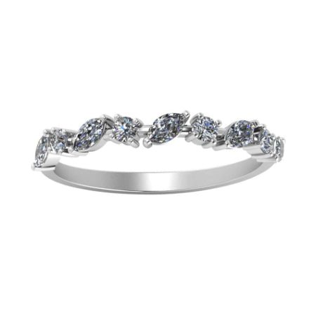 Ardith Trendy Moissanite Wedding Ring whitegold