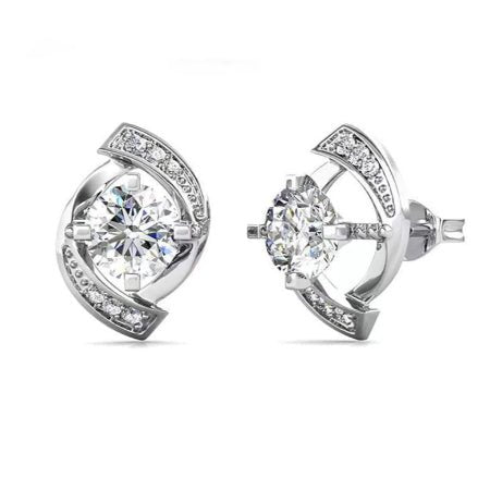 Ariella Moissanite Earrings whitegold