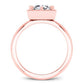 Aspen Cushion Diamond Engagement Ring (Lab Grown Igi Cert) rosegold