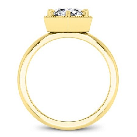 Aspen Cushion Diamond Engagement Ring (Lab Grown Igi Cert) yellowgold