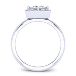 Aspen Diamond Matching Band Only (engagement Ring Not Included) For Ring With Princess Center whitegold