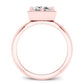 Aspen Round Diamond Bridal Set (Lab Grown Igi Cert) rosegold