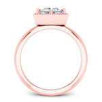 Aspen Diamond Matching Band Only (engagement Ring Not Included) For Ring With Princess Center rosegold