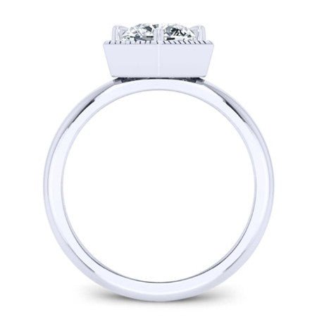 Aspen Diamond Matching Band Only (engagement Ring Not Included) For Ring With Round Center whitegold