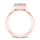 Aspen Princess Diamond Bridal Set (Lab Grown Igi Cert) rosegold