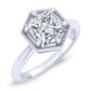 Aspen Princess Moissanite Bridal Set whitegold