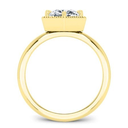 Aspen Round Diamond Engagement Ring (Lab Grown Igi Cert) yellowgold