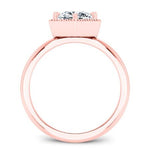 Aspen Round Moissanite Engagement Ring rosegold