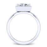 Aspen Round Moissanite Engagement Ring whitegold