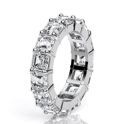 Asscher Cut Diamond Eternity Band - BeverlyDiamonds