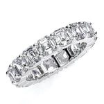 Asscher Cut Lab Diamond Eternity Band - BeverlyDiamonds