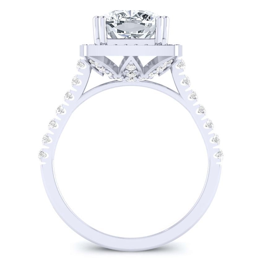 Aster Cushion Diamond Engagement Ring (Lab Grown Igi Cert) whitegold