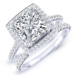 Aster Diamond Matching Band Only (engagement Ring Not Included) For Ring With Princess Center whitegold