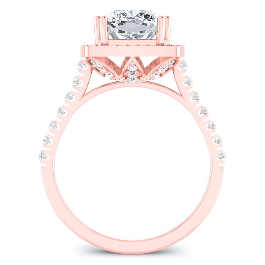 Aster Cushion Diamond Engagement Ring (Lab Grown Igi Cert) rosegold