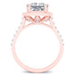 Aster Princess Diamond Engagement Ring (Lab Grown Igi Cert) rosegold