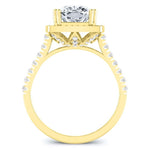 Aster Diamond Matching Band Only (engagement Ring Not Included) For Ring With Cushion Center yellowgold
